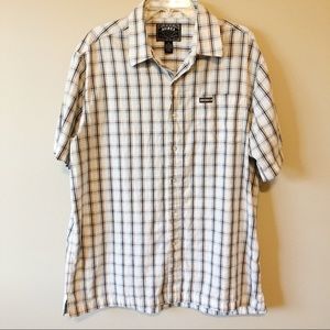 {AVIREX} Striped Button Down Shirt Size XL